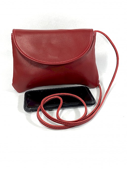 Large Leather Cross Body Clutch