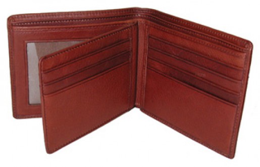   Leather Double Slimfold Wallet