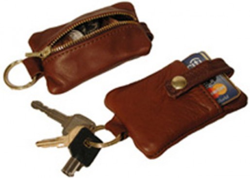 Leather Credit Card Key Case