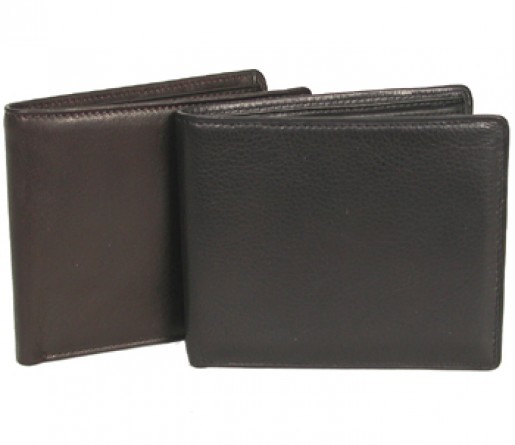 Leather Coin Billfold Wallet