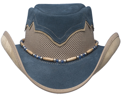 Sierra Denim / Taupe / Bone Band with Blue Accent