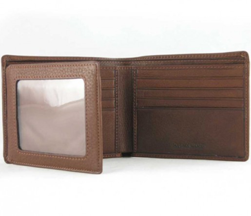 Leather Flip Billfold Wallet