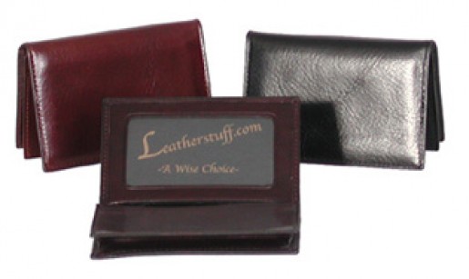 Italian Leather Expandable ID Credit Card Case