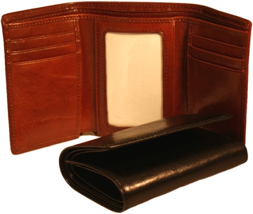 Italian Leather Tri-fold Wallet