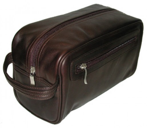 Large Leather Travel Kit