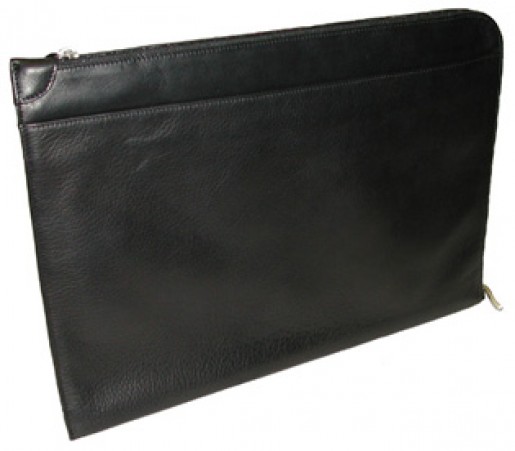 Leather Zippered Portfolio