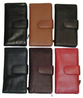 Leather Card Case Change Purse