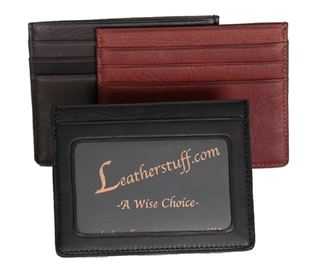 Leather ID Card Case