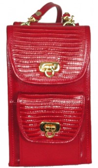 The Red Roma Vertical Organizer Wallet