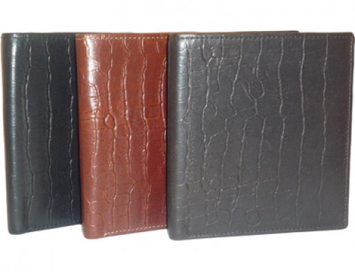 Large Alligator Leather ID Wallet