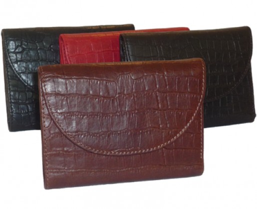 Ladies Alligator Leather Card Wallet