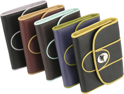 French Bound Leather Card Case