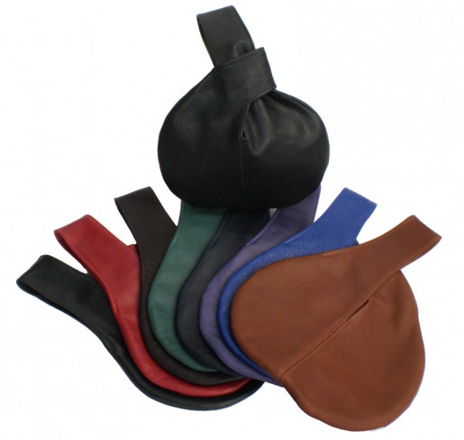 Leather Hobo Wrist Bag