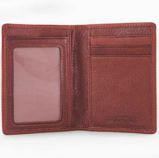 Folding Leather ID Card Case